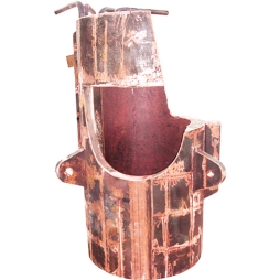 艾萨炉铜锍排放溜槽尾部水套