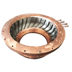 Copper water jacket for gold nozzle in Flash furnace